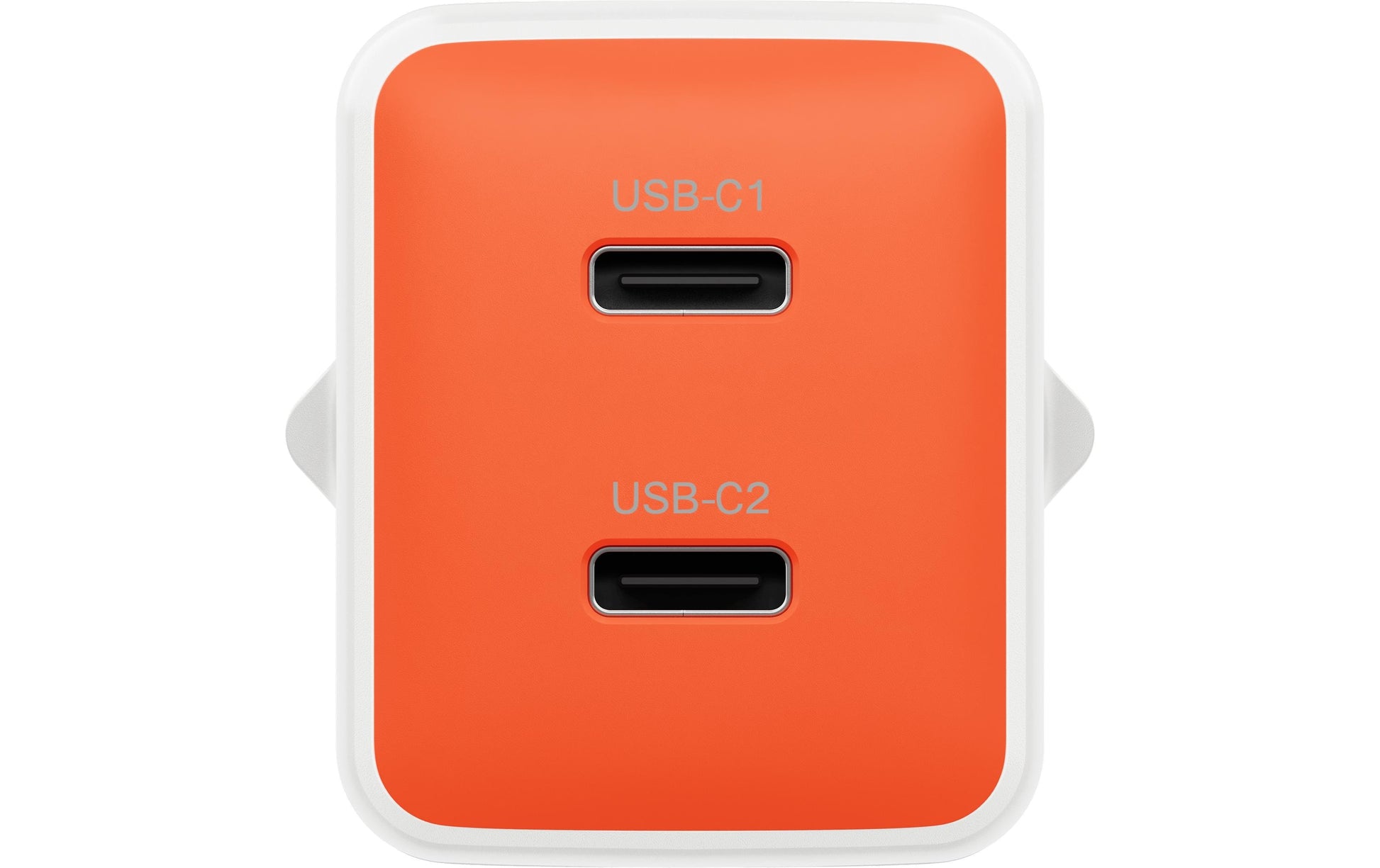 Hyper Flex USB-Ladegerät 45 W – USB-C×2 – für Mobiltelefon, Smartwatch, Tablet u. a. – Orange