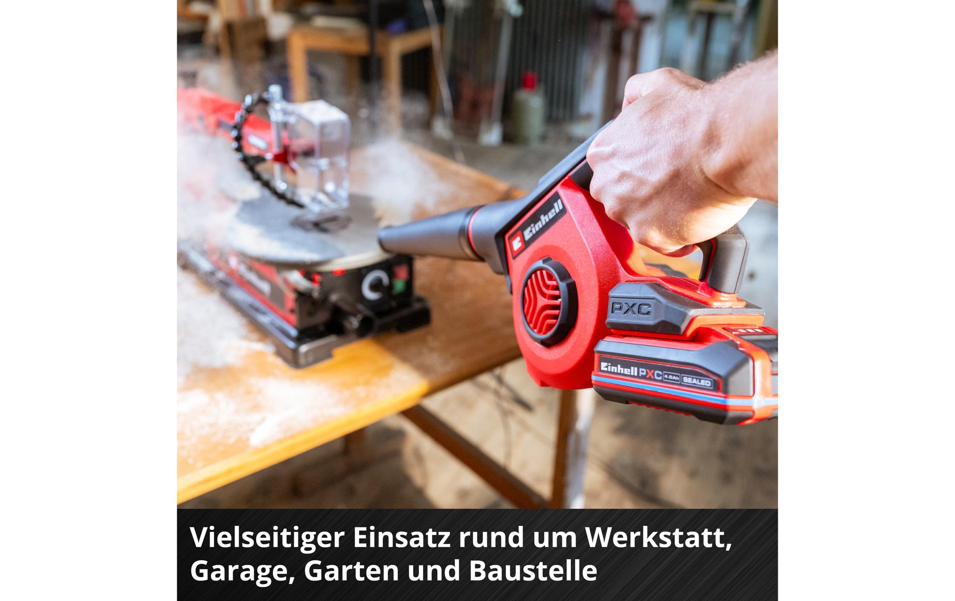 Einhell TE-CB 18/270 Li Akku-Laubbläser – 18 V – Luftstrom 270 km/h – Solo – Power X-Change