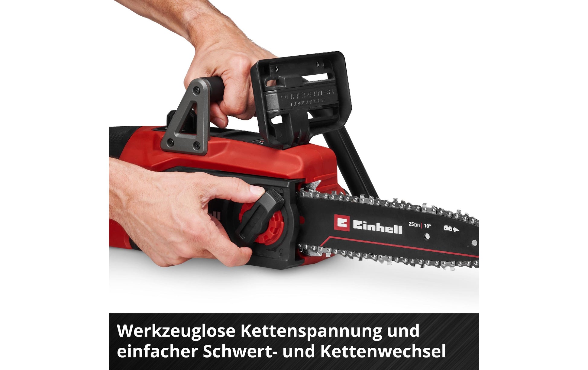 Einhell GE-LC 18/25 Li BL Akku-Kettensäge, bürstenlos – 18 V – Schwertlänge 250 mm – Solo – Power X-Change