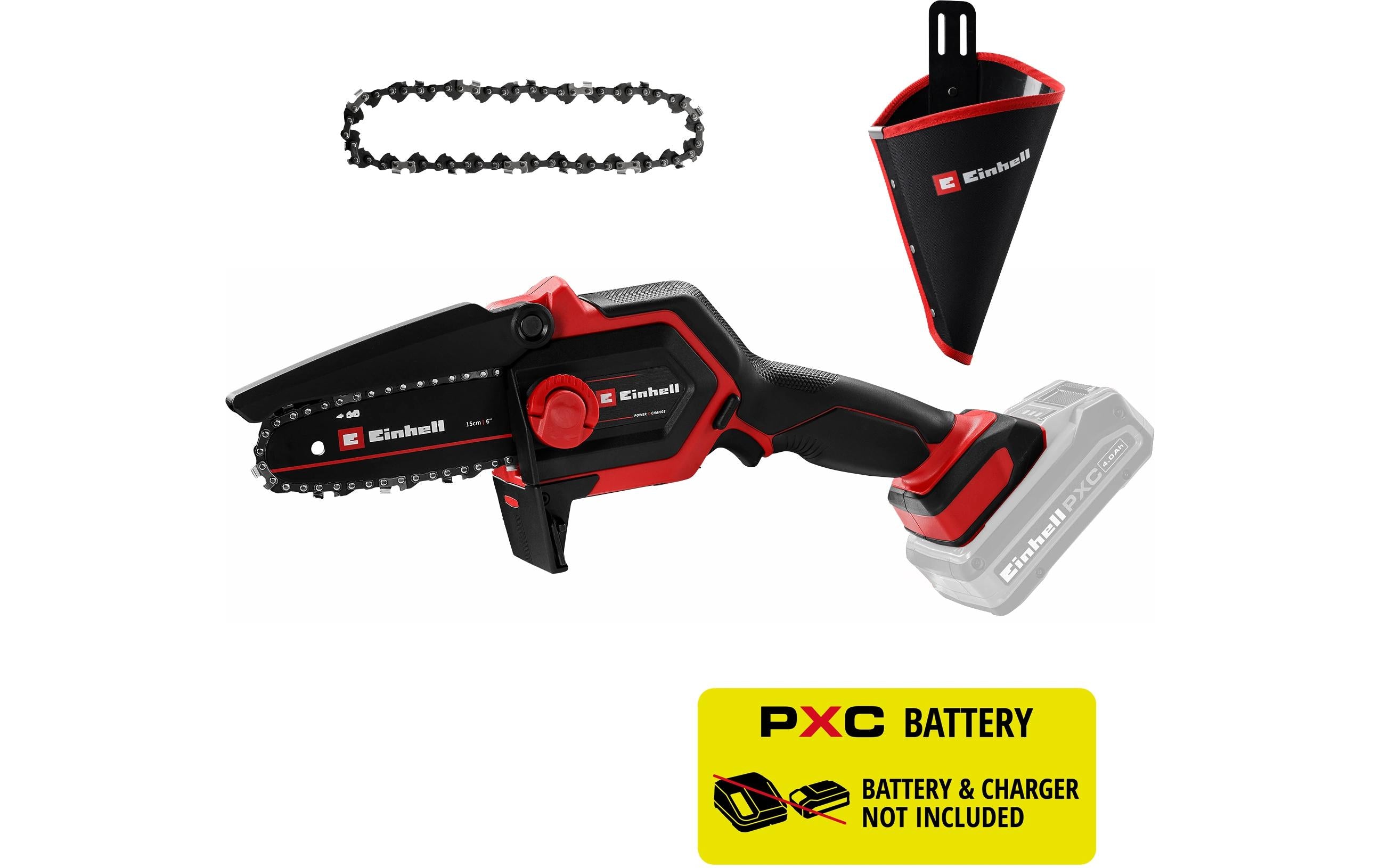 Einhell GE-PS 18/15 Li Akku-Astkettensäge – Schwertlänge 158 mm – Solo – Power X-Change