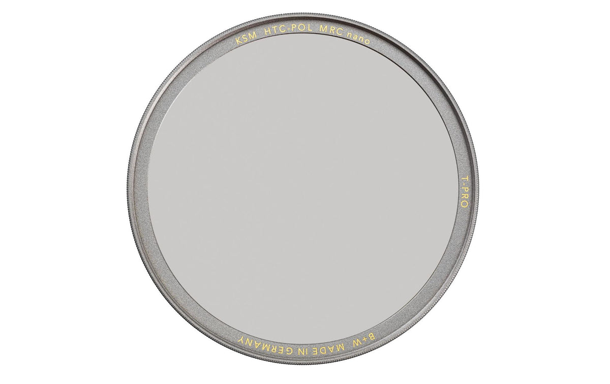 B+W T-Pro HTC Zirkular-Polfilter – 67 mm, Messingfassung – für Objektive