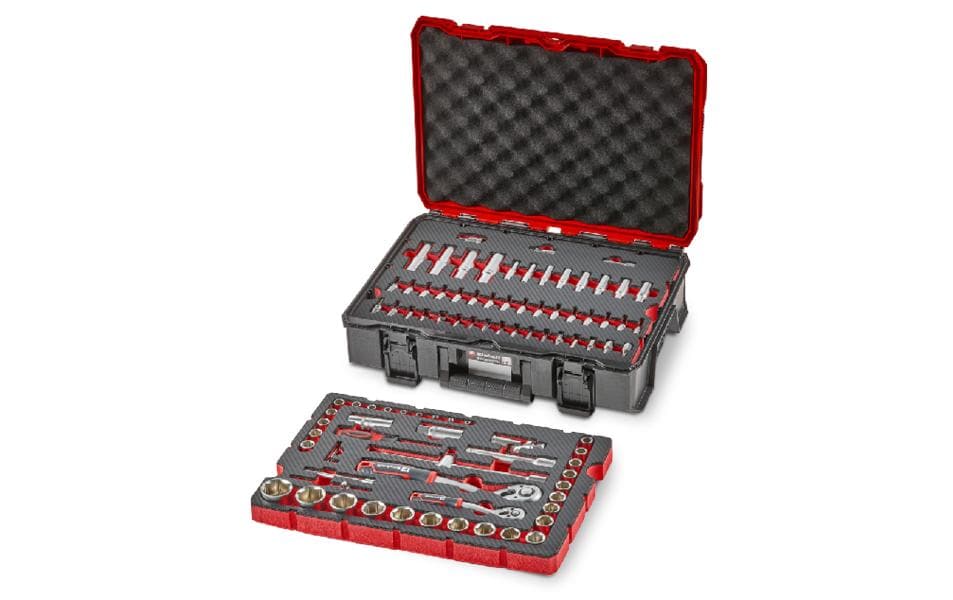 Einhell Werkzeugkoffer – Bits: T, PH, PZ, SL, Innensechskant – für Auto & Werkstatt – 92-teilig