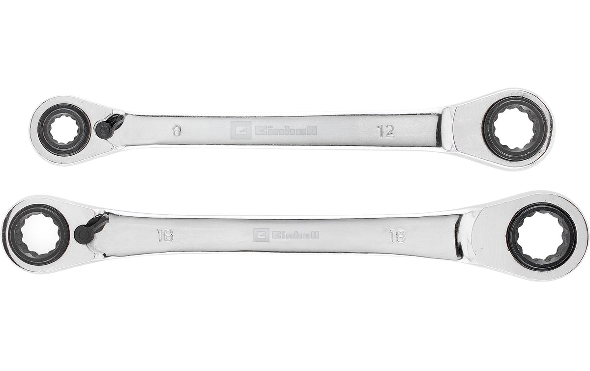 Einhell Maul-Ringratschen-Schlüssel-Set 8/19 mm, 2-teilig