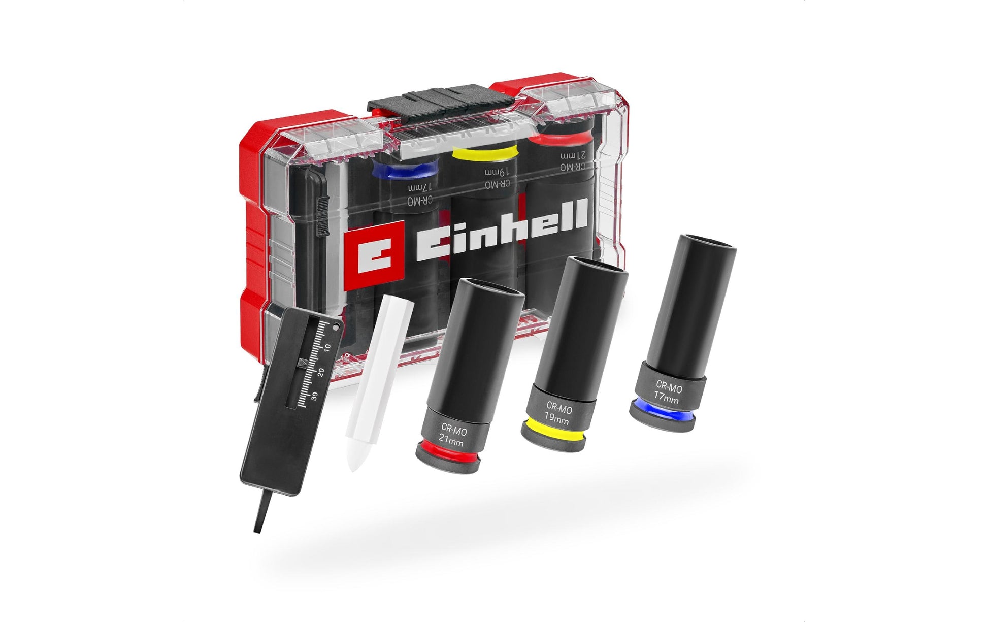 Einhell Stecknuss-Satz 1/2", 5-teilig, Felgenschutz, Box