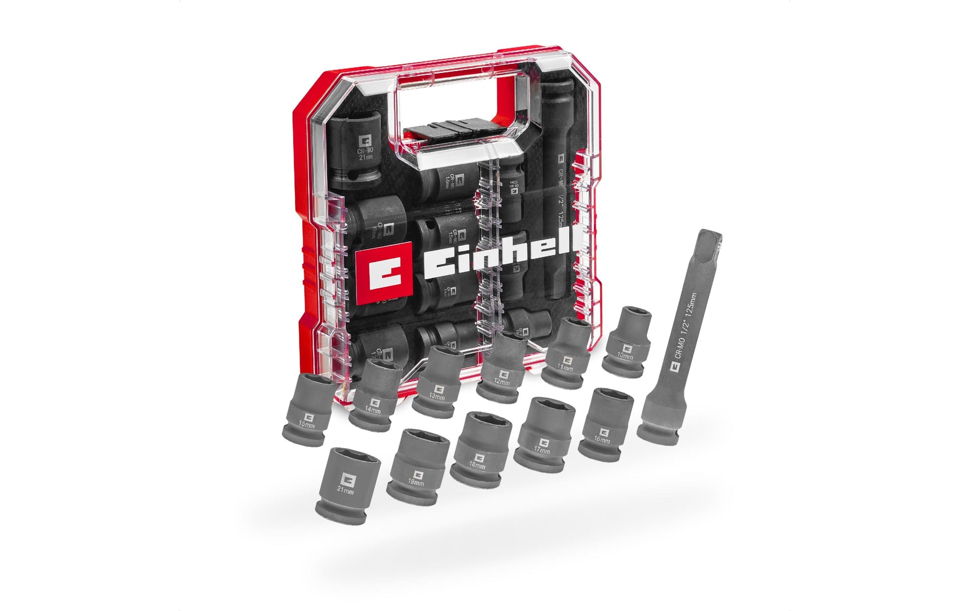 Einhell Stecknuss-Satz 1/2" 10/11/12 … mm, 12-teilig, Box