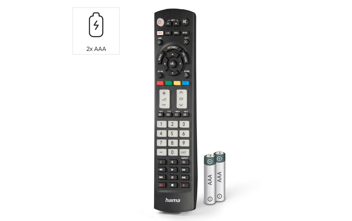 Hama TV-Fernbedienung – für Panasonic, IR, schwarz