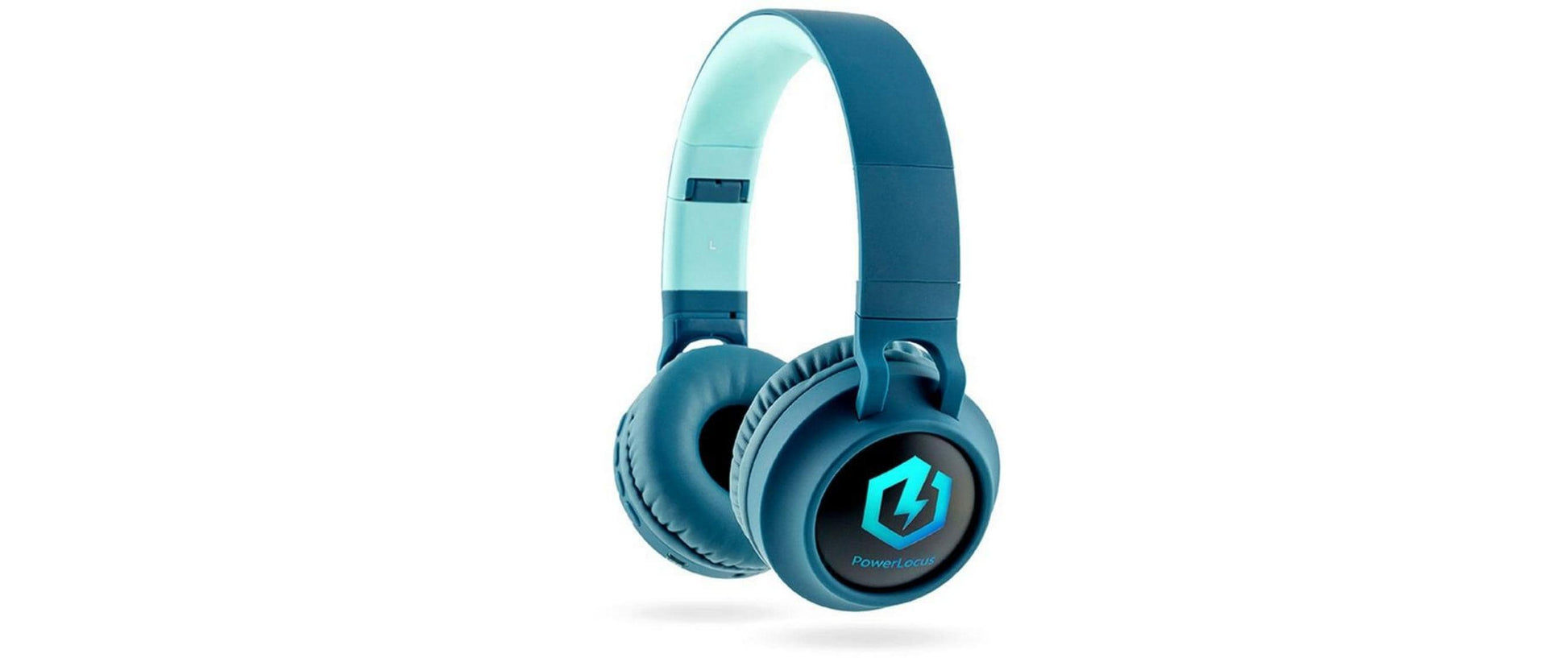 Powerlocus Buddy Kids Kinderkopfhörer – On-Ear, Kabel + BT, Blau, BT 5.3