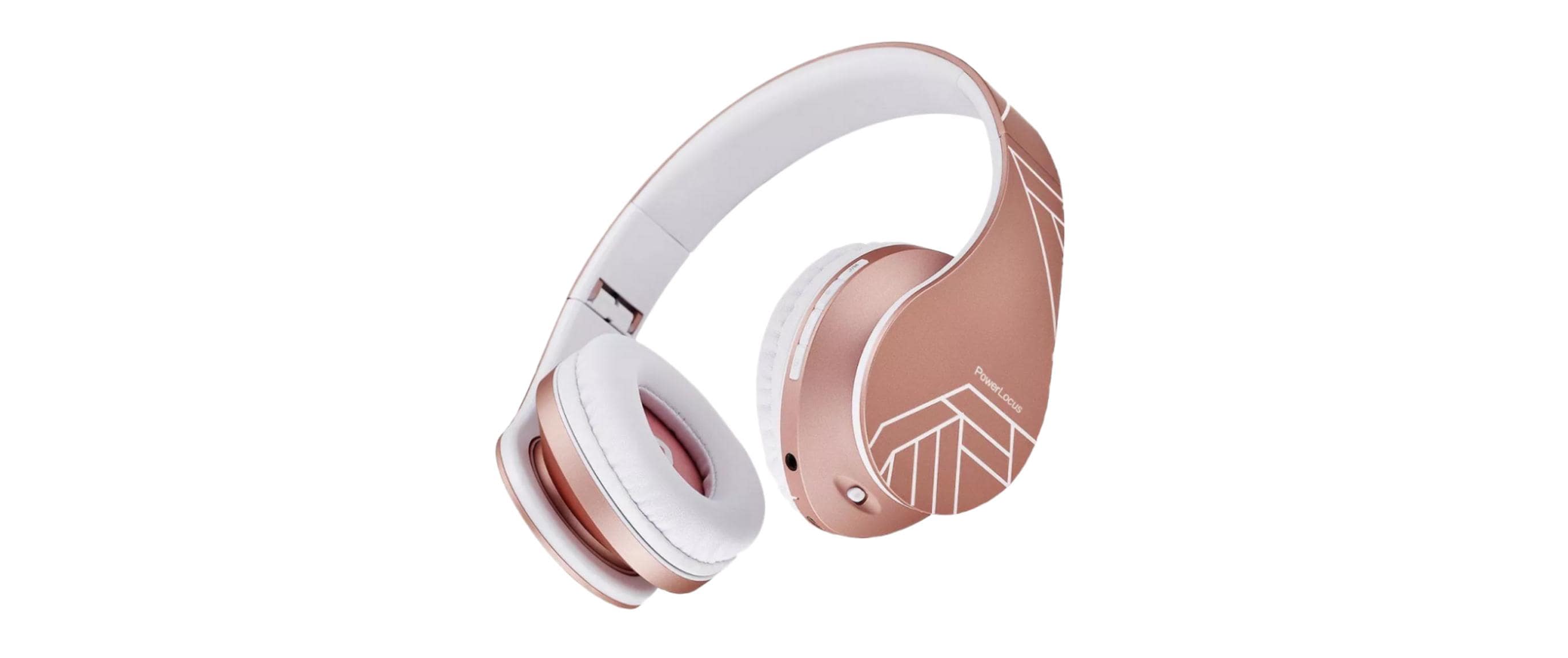 Powerlocus P2 Over-Ear Kopfhörer – Kabel + BT, USB-C, Roségold, BT 5.3