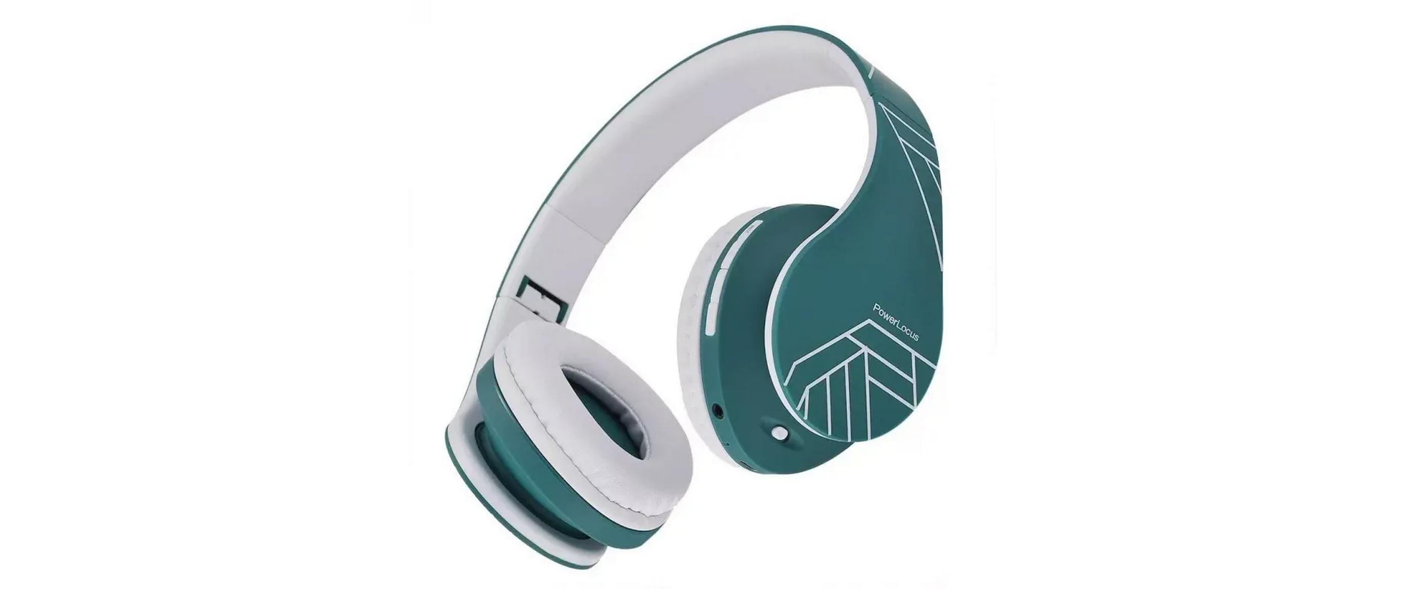 PowerLocus P2 Kinderkopfhörer – On-Ear, Kabel + BT, 3,5 mm Klinke, BT 5.3, Blau/Weiss