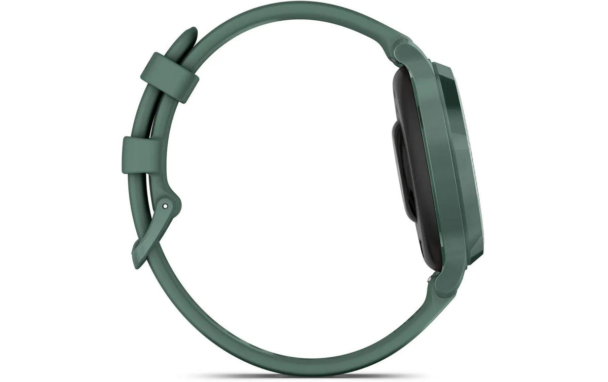 Garmin Lily 2 Active 38 mm GPS – Aluminium Grün, Sportarmband, Jaspisgrün, 50 m, für Android, iPhone