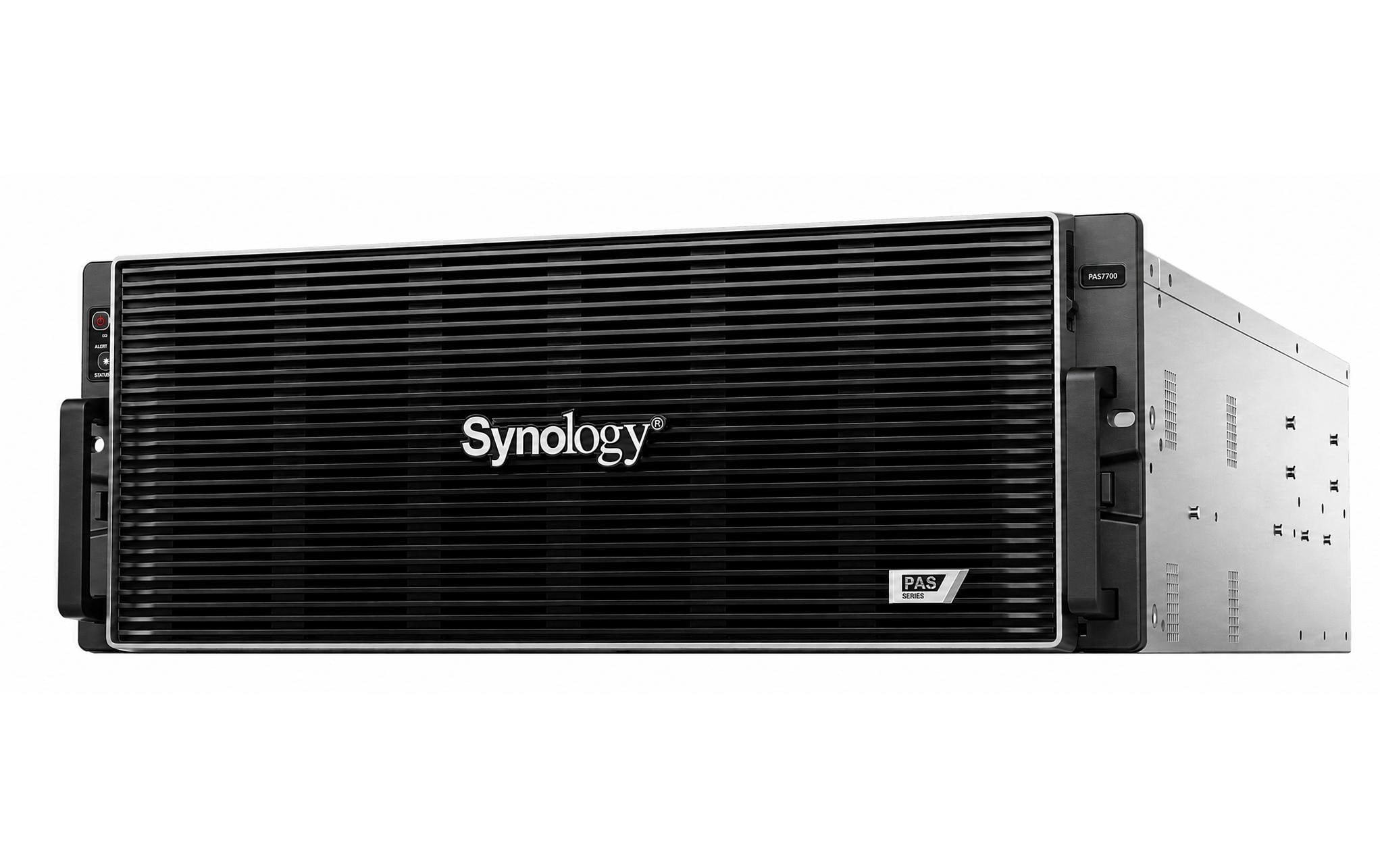 Synology PAS7700 – 48-Bay Rack NAS – AMD EPYC 7443P, 128 GB RAM, 10GbE, redundantes Netzteil, für 2,5"