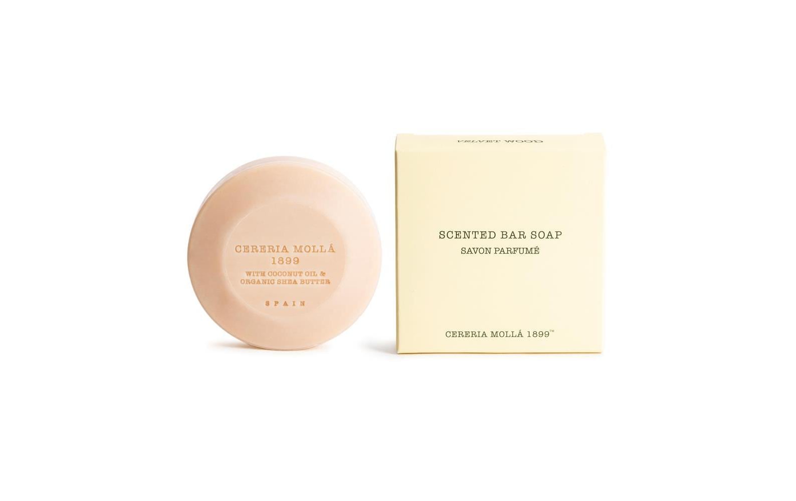 Cerería Mollá Handseife Velvet Wood – 100 ml, 12 Stk