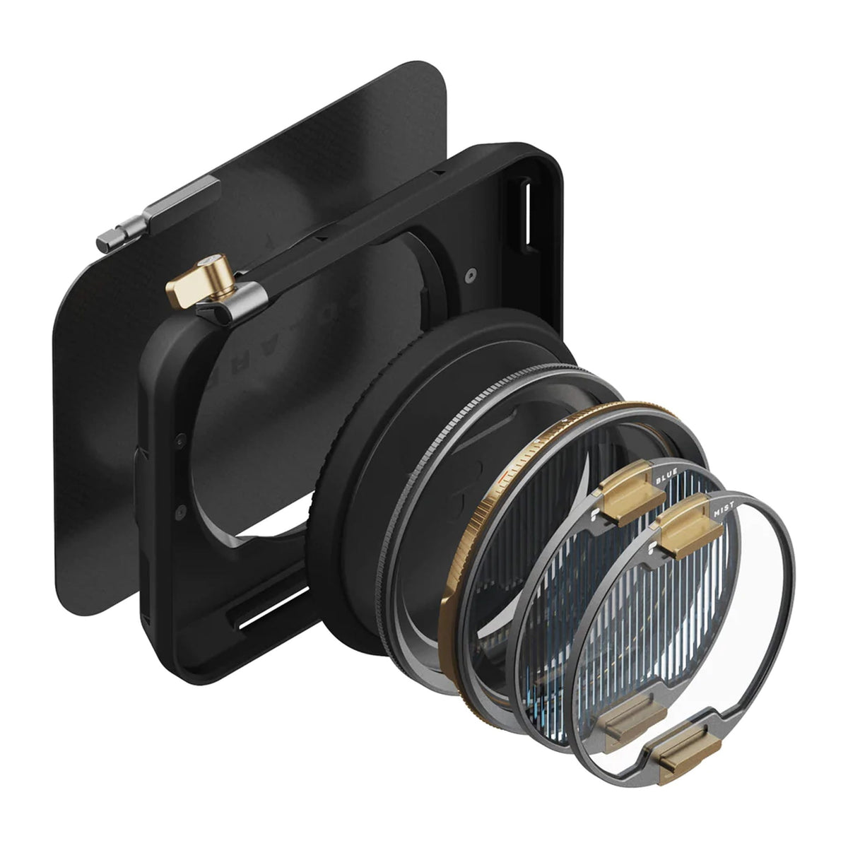 PolarPro Recon Mattebox – VND (3 Filter) – für 82 mm Filter – Schwarz/Kupfer
