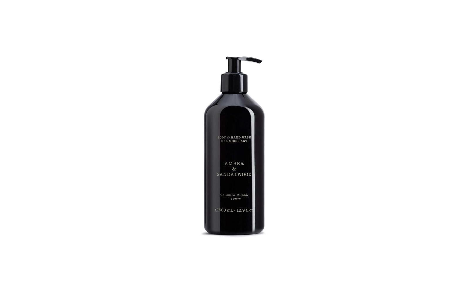 Cerería Mollá Flüssig-Handseife – Amber & Sandelholz – Pumpflasche – 500 ml