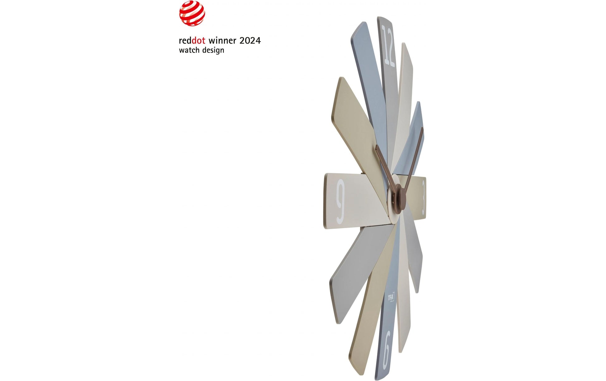 TFA-Dostmann TFA Dostmann CLOCK IN THE BOX Wanduhr – Analog, lautlos, Ø 40 cm, Grau, Kunststoff