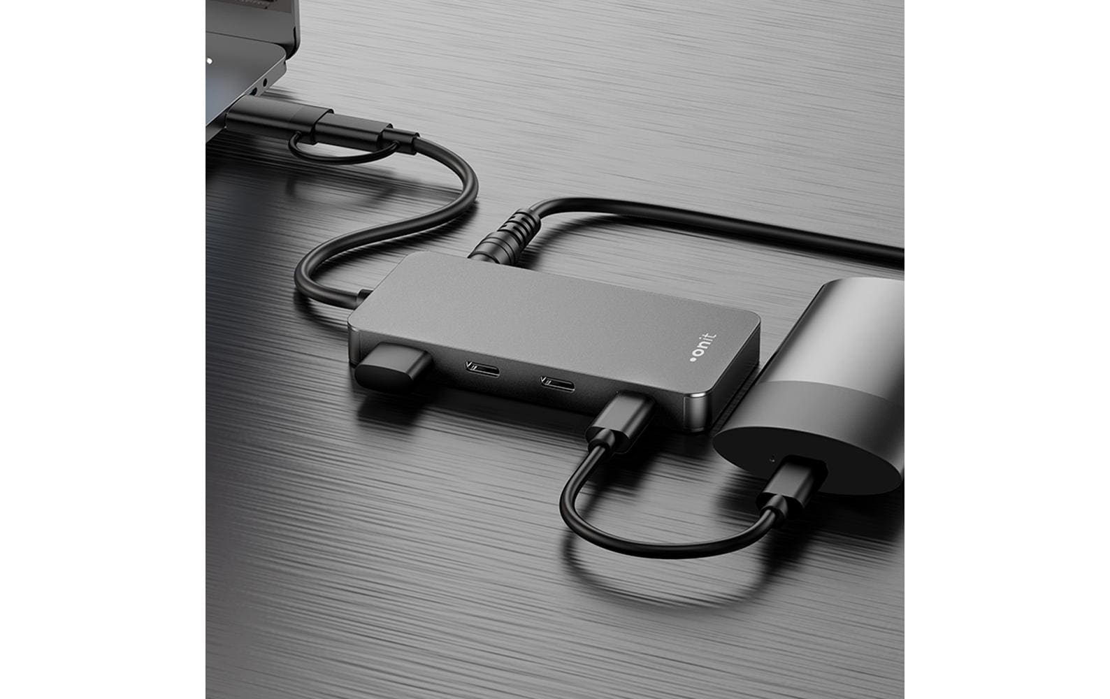 Onit USB-Hub – 4× USB-C, für Windows/Mac/ChromeOS