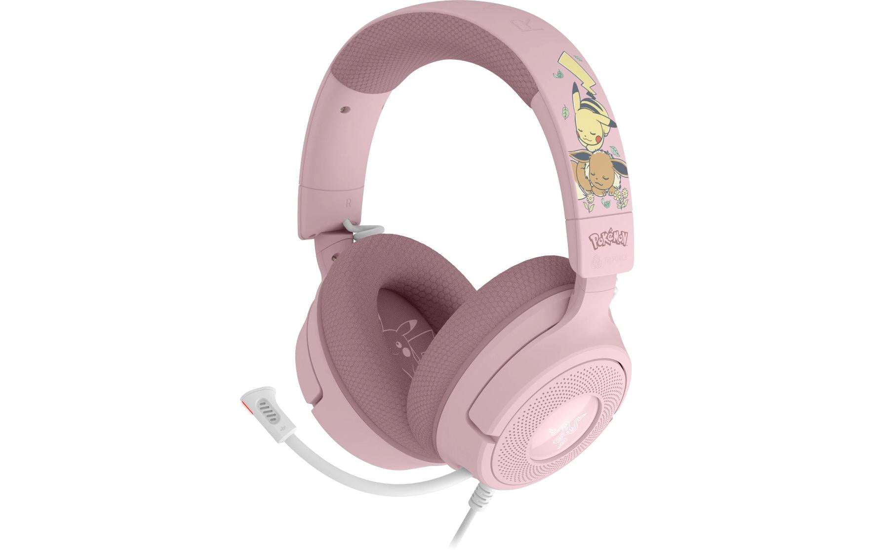 Razer Kraken V4 X Pikachu/Eevee Edition Gaming-Headset – Over-Ear, Stereo, Kabelgebunden, USB-C, Mehrfarbig
