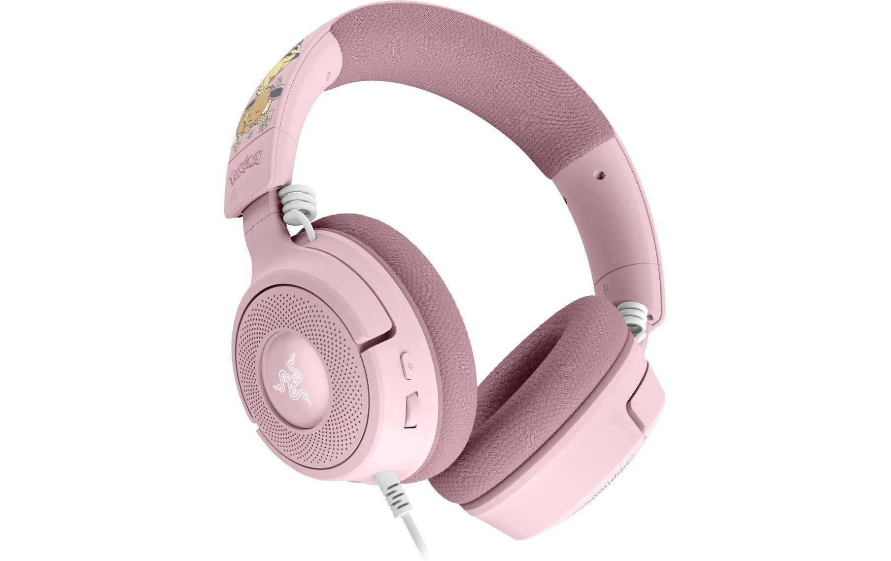 Razer Kraken V4 X Pikachu/Eevee Edition Gaming-Headset – Over-Ear, Stereo, Kabelgebunden, USB-C, Mehrfarbig