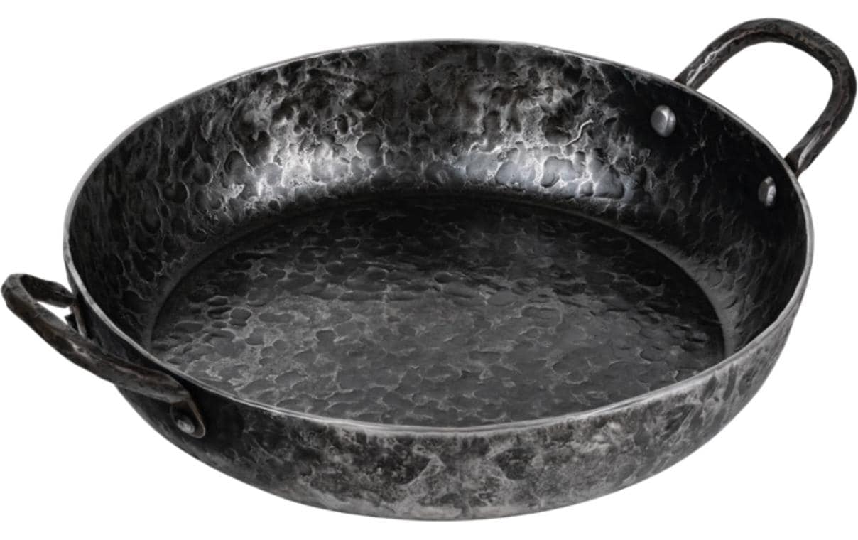 Forged Fonduepfanne – Ø 20 cm, Karbonstahl, Schwarz