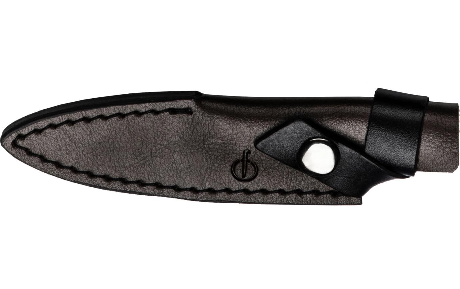 Forged Messeretui 4 × 2 cm, Leder, Braun