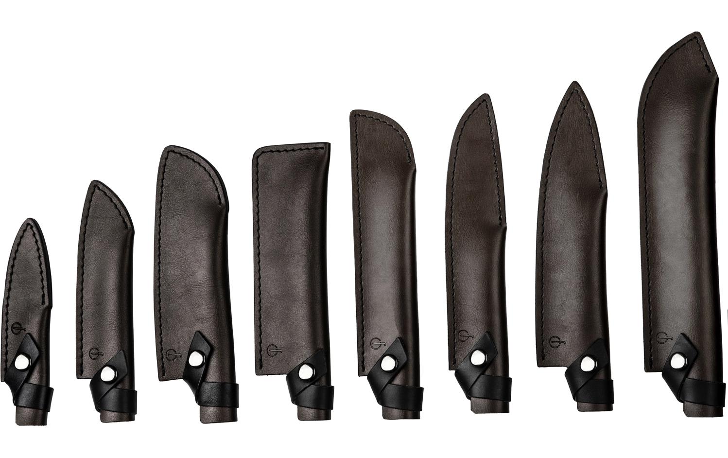Forged Messeretui 5,2 × 2,0 cm, Leder, Braun