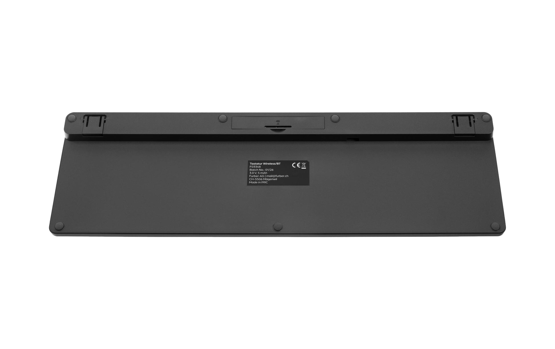 Nize Tastatur-Maus-Set – Bluetooth & 2,4 GHz (USB-A Empfänger) – QWERTZ (CH) – Schwarz