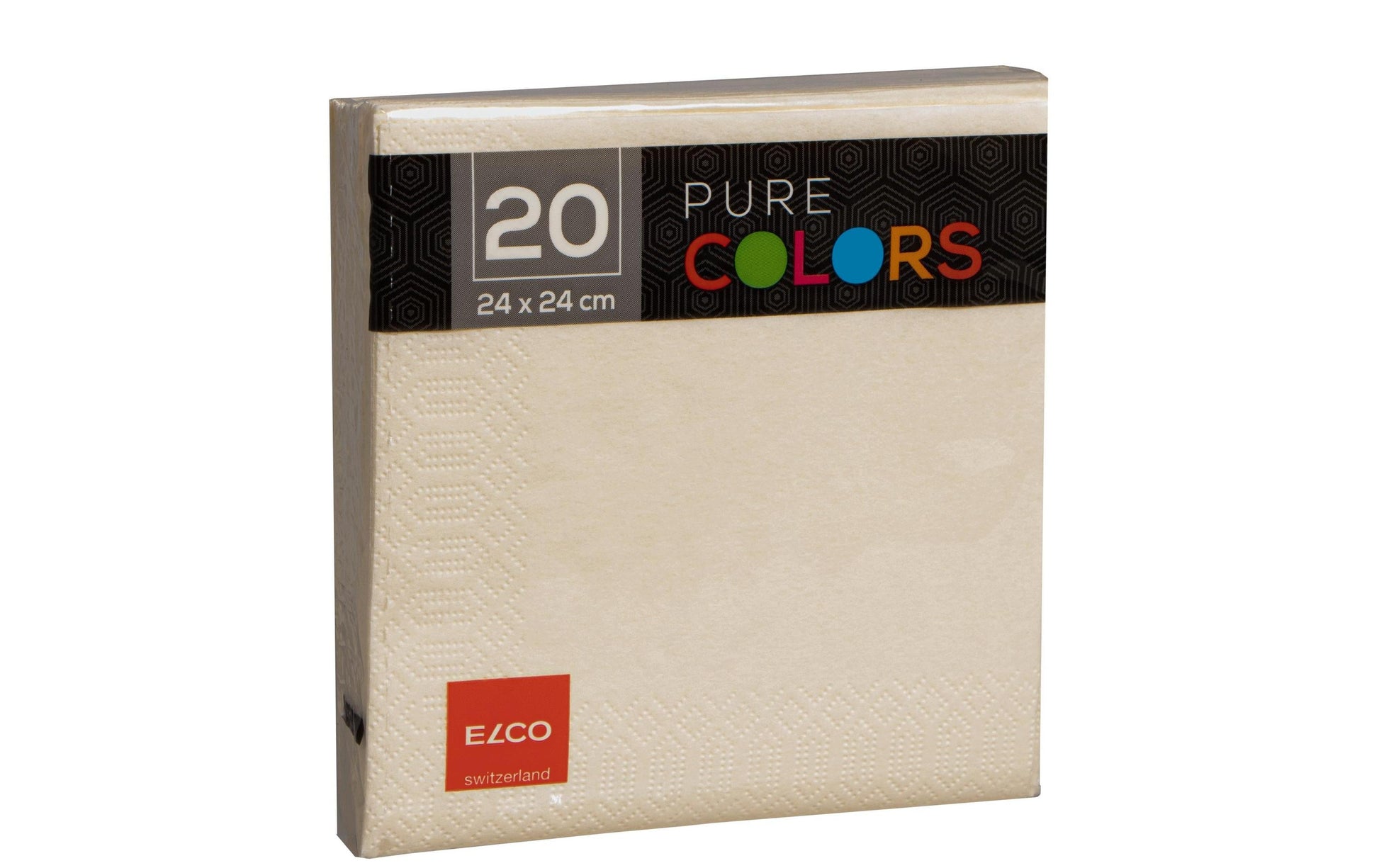 Elco Servietten – creme – 24 × 24 cm, 3-lagig – 20 Stück