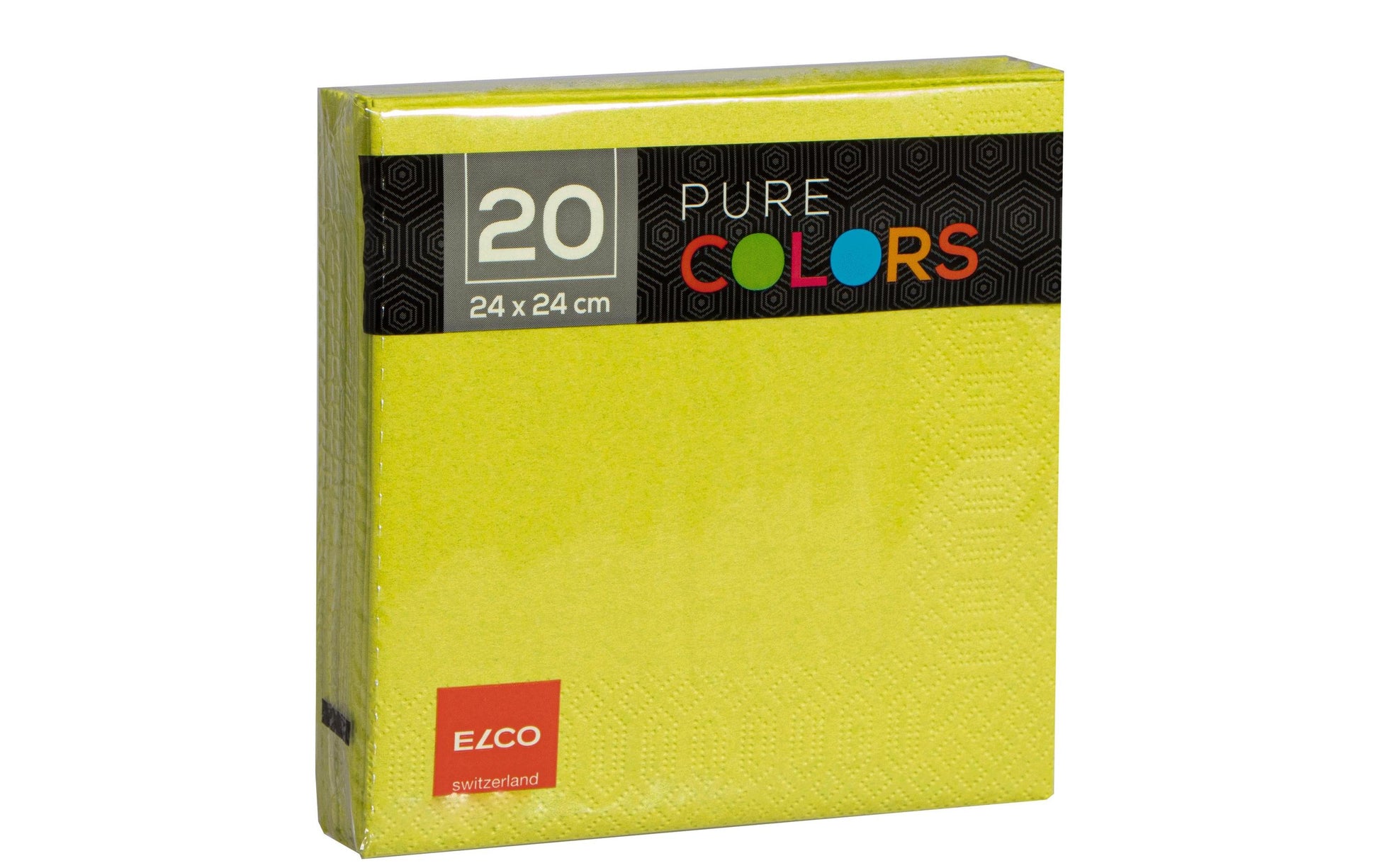 Elco Servietten – Kiwi – 24 × 24 cm, 3-lagig – 20 Stück