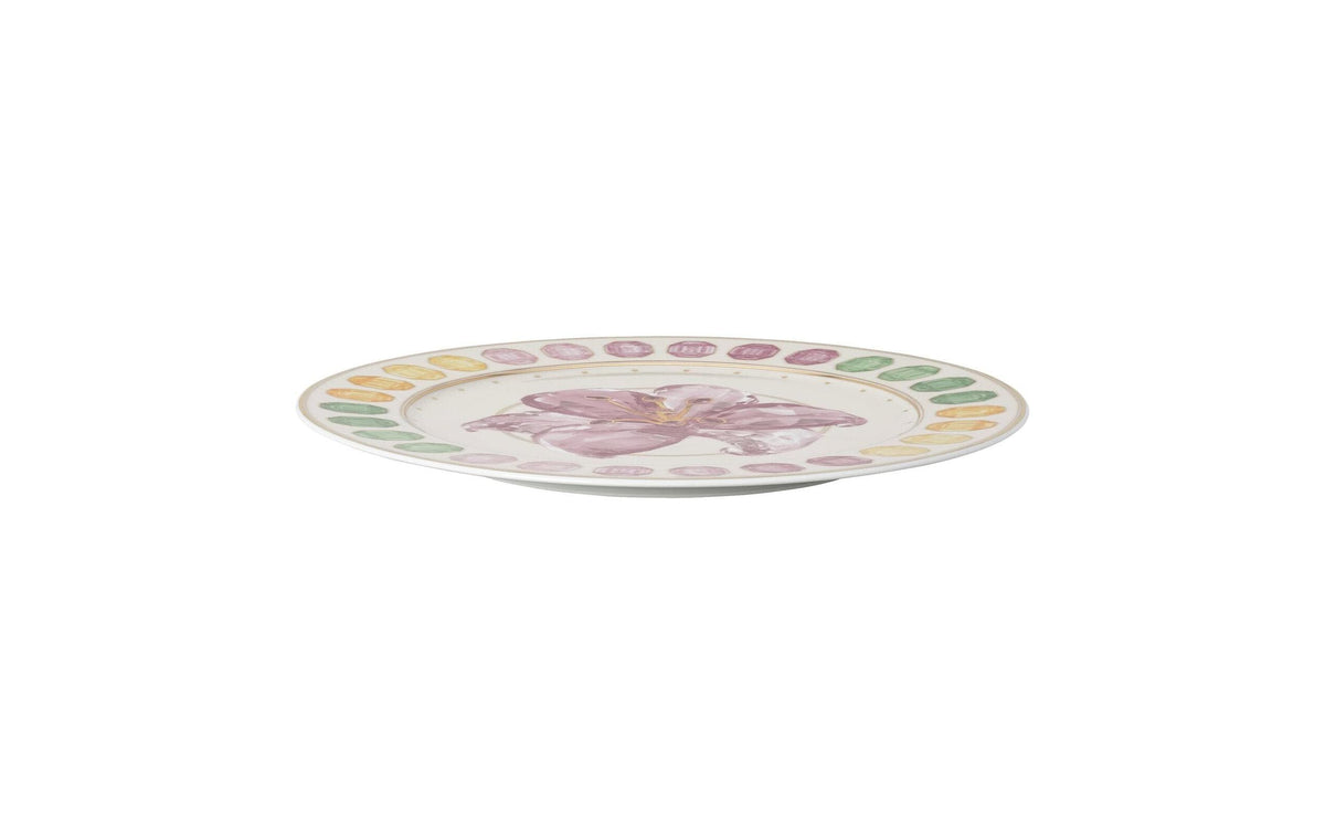 Rosenthal IDYLLIA Lily Platzteller – Ø 33,1 cm, H 2,2 cm, Porzellan, Weiss/Mehrfarbig, spülmaschinenfest