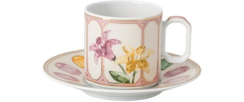 Rosenthal Espressotasse IDYLLIA Marshmallow – 80 ml, Ø 11 cm, Porzellan, mit Unterteller, spülmaschinenfest