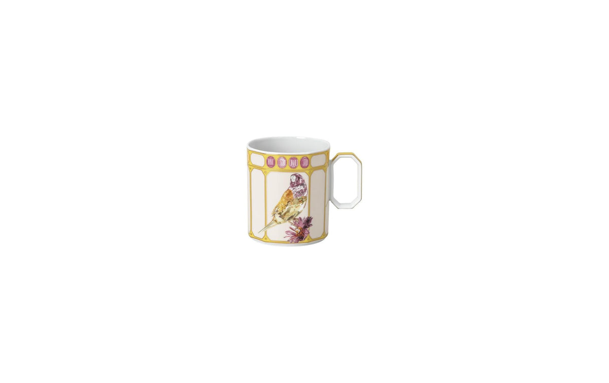 Rosenthal Kaffeebecher IDYLLIA Finch – 390 ml, Ø 8,3 cm, Porzellan, Gelb, mit Henkel, spülmaschinenfest