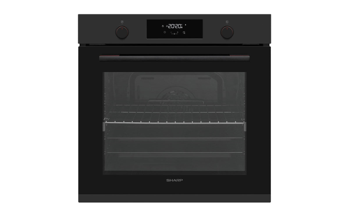 Sharp Einbau-Backofen K-70P19BNH-EU – 78 l, Grill & Heissluft – Schwarz
