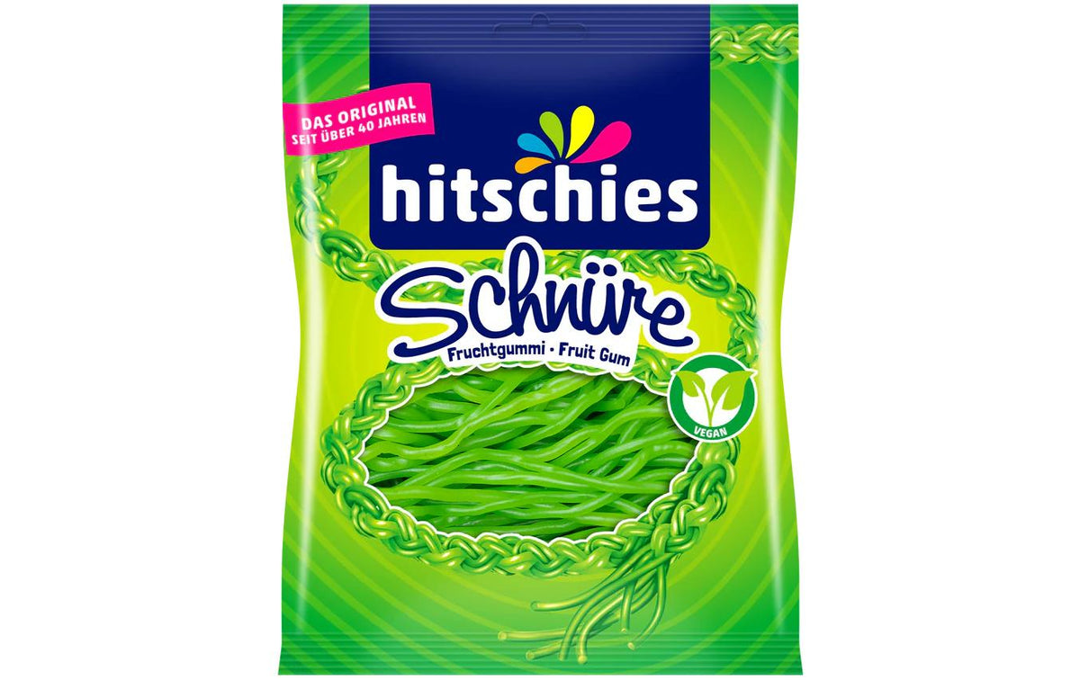 Hitschies Apfel-Schnüre Gummibonbons – 125 g
