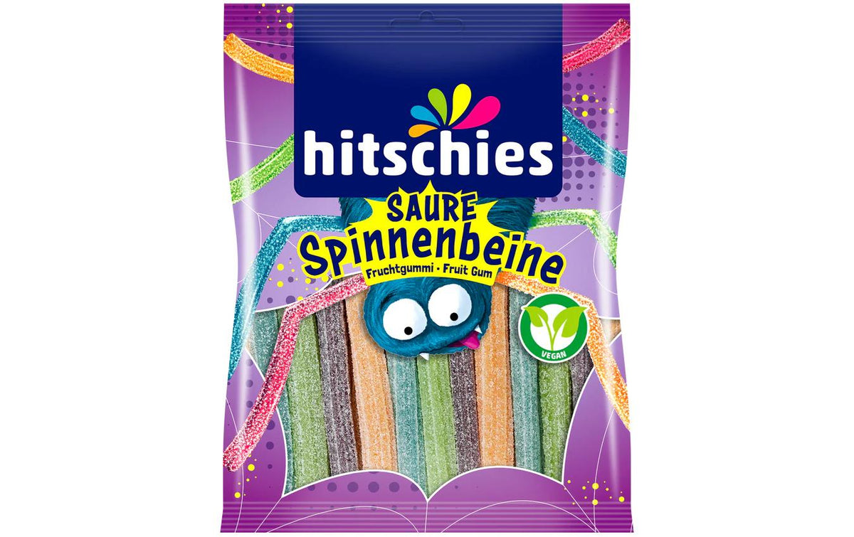 Hitschies Spinnenbeine Gummibonbons – sauer, vegan – 125 g