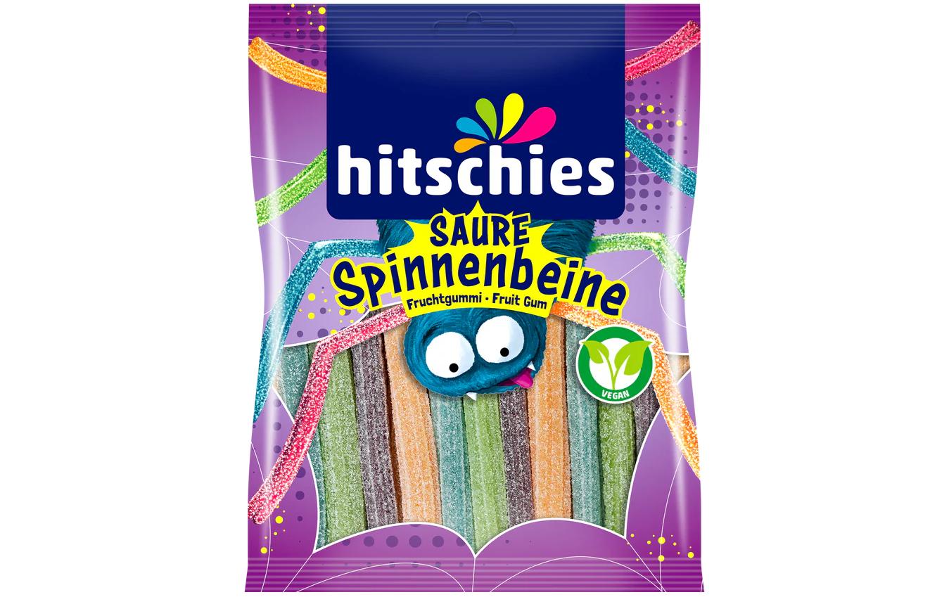Hitschies Spinnenbeine Gummibonbons – sauer, vegan – 125 g