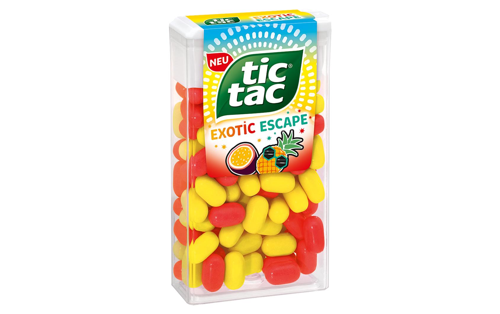 Tic Tac Exotic Escape Lutschbonbons – Ananas & Maracuja – 54 g