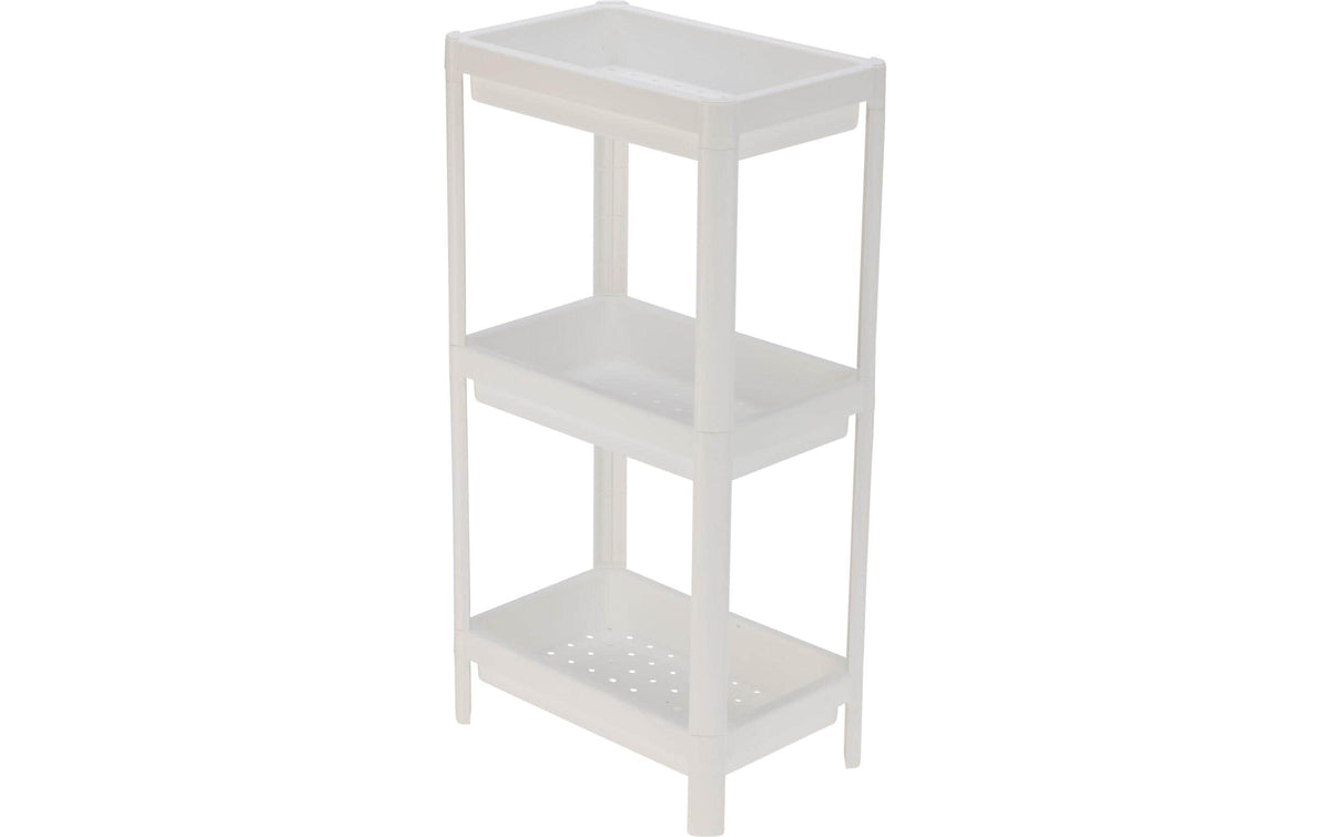 Nize WL Schrank Organizer WS Regal 3 Tablare – Polypropylen – Weiss – 360 × 710 × 230 mm