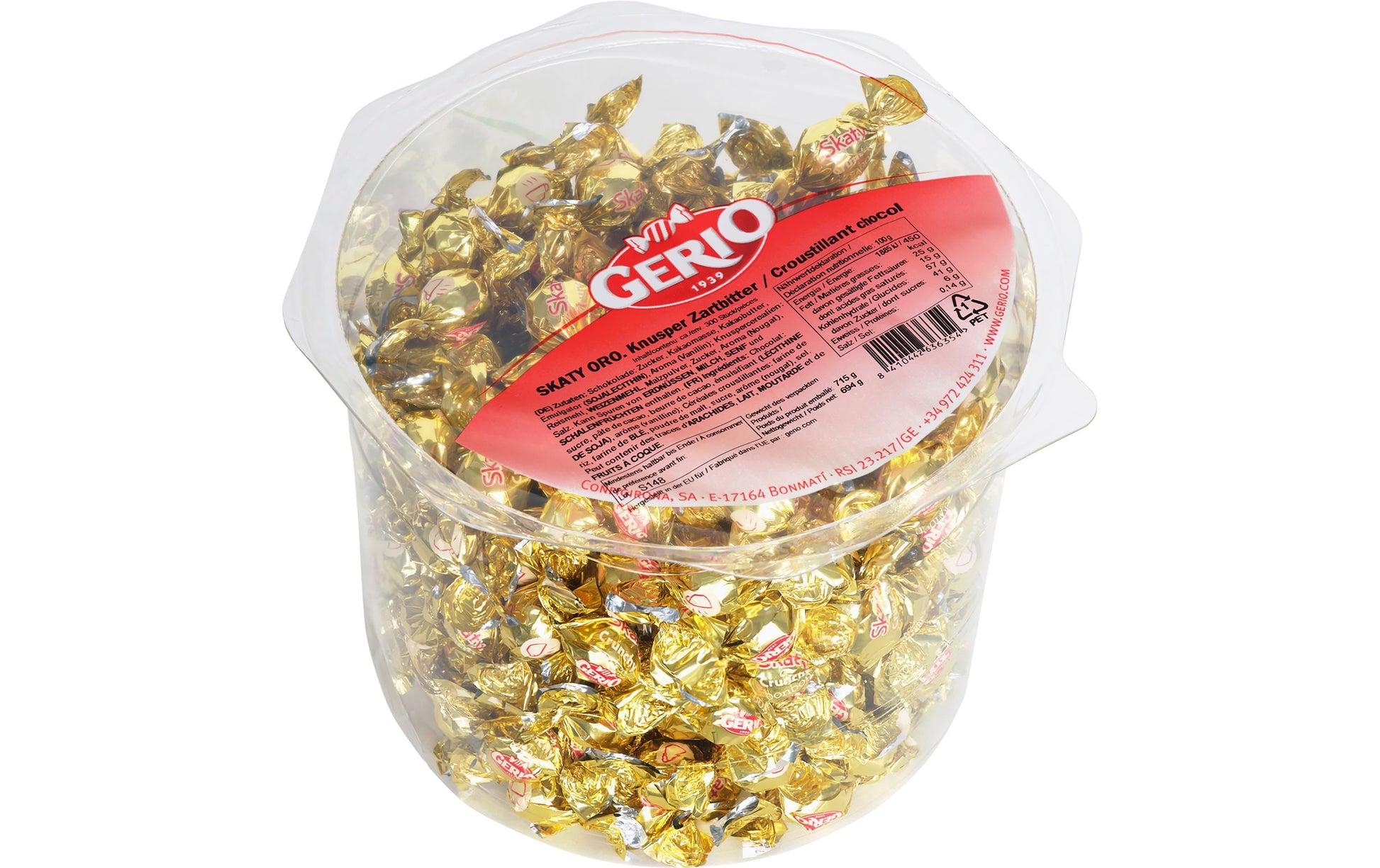 Gerio Skaty Gold Schokolade – Zartbitter – 694 g