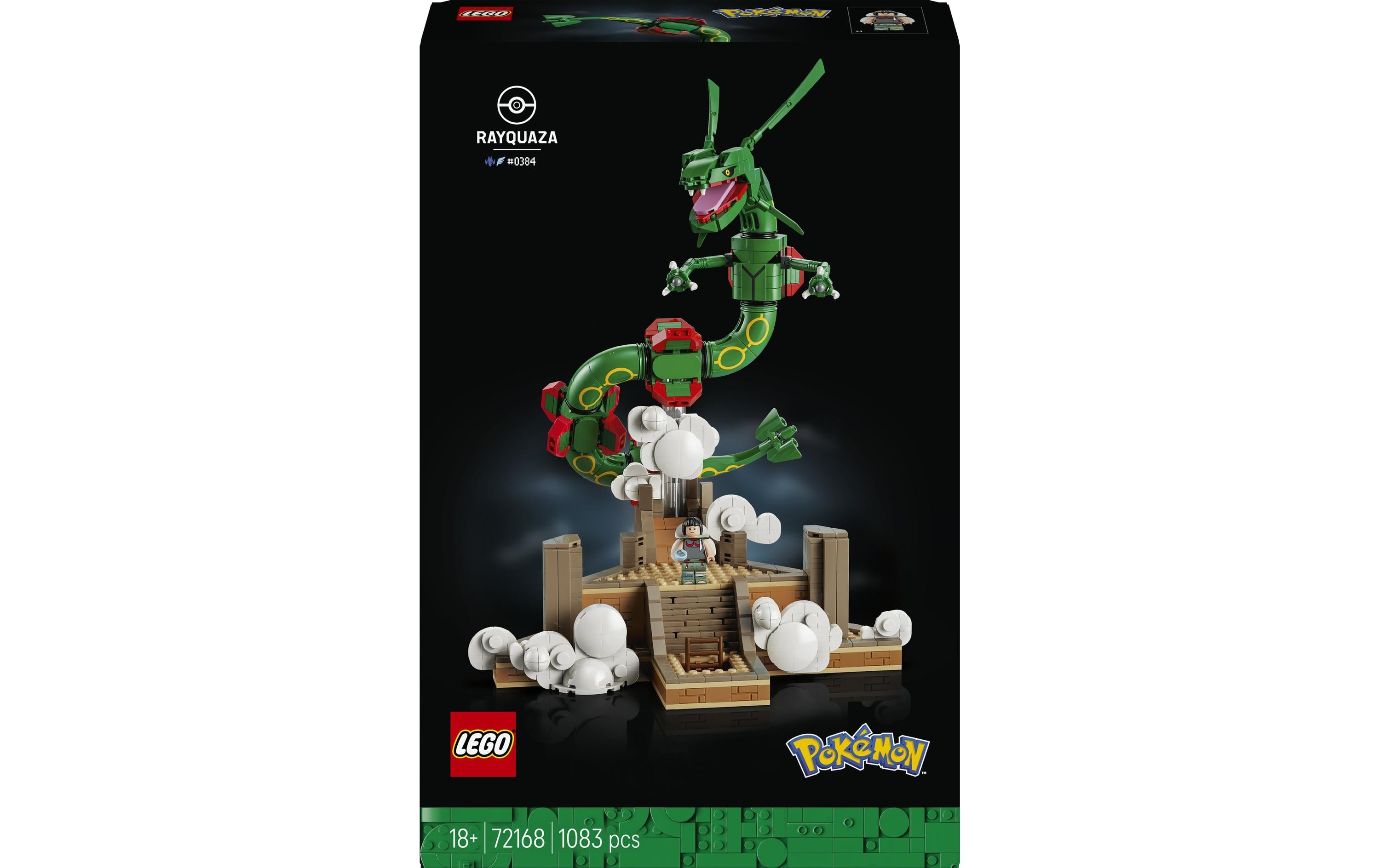 LEGO 72168 3D Puzzle Pokémon – 1083 Teile – 43,2 × 8,8 × 28,2 cm – ab 18 Jahren
