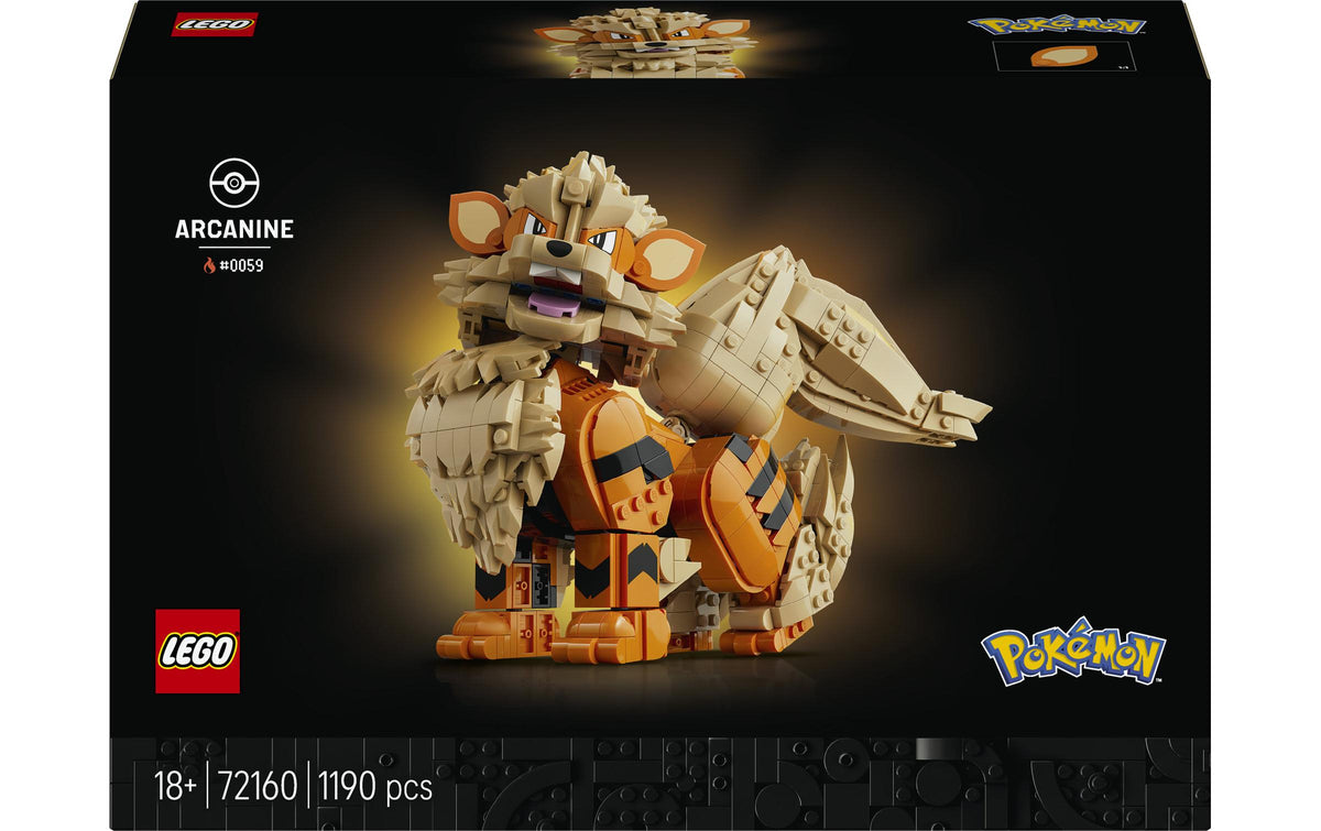 LEGO 3D Puzzle Pokémon 72160 – 1190 Teile – 26,2×9,4×38,2 cm – ab 18 Jahren