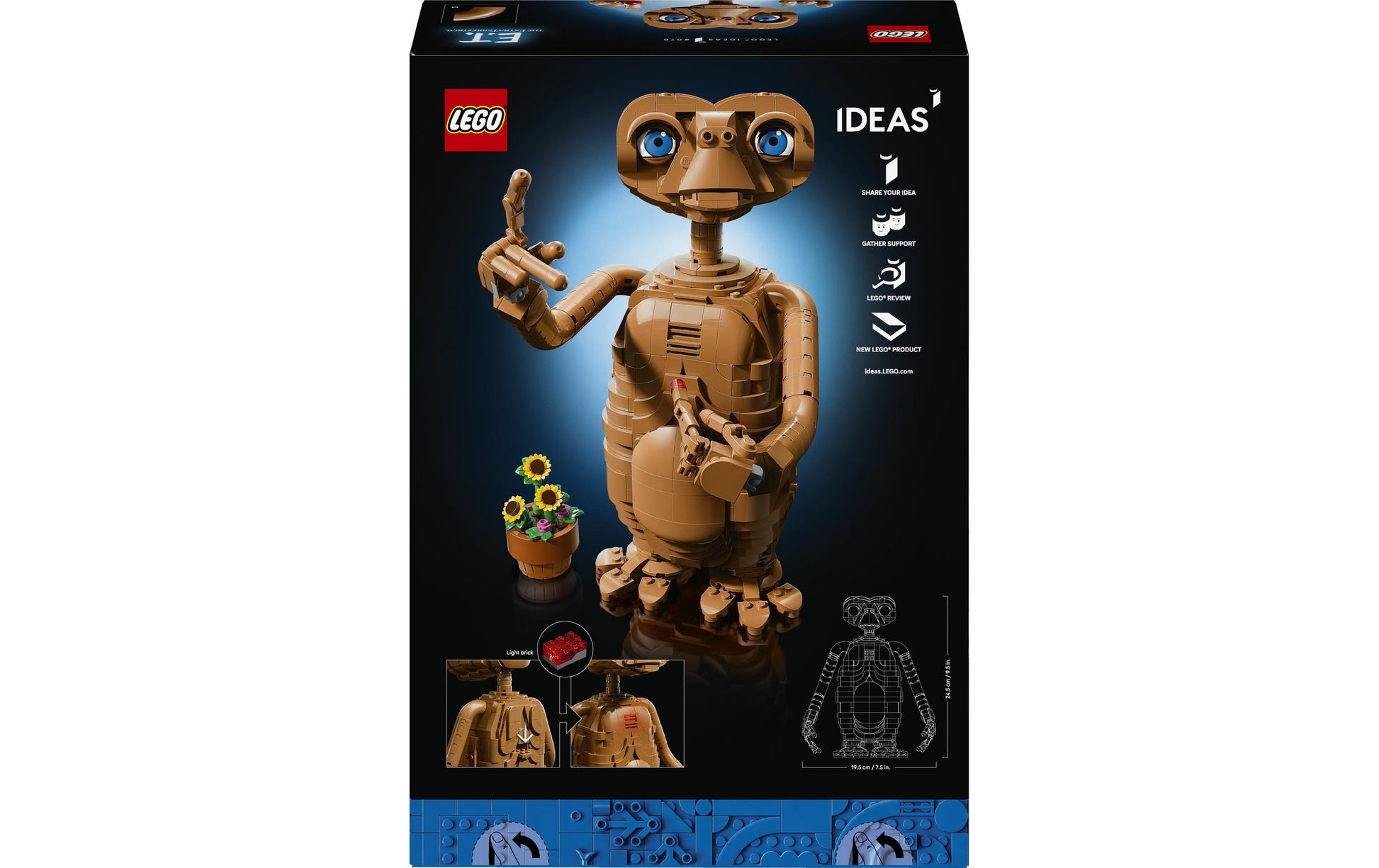 LEGO Ideas 21370 Set – 1'226-teilig – 38,2×9,4×26,2 cm – ab 18 Jahren – Batterien: 2× LR41