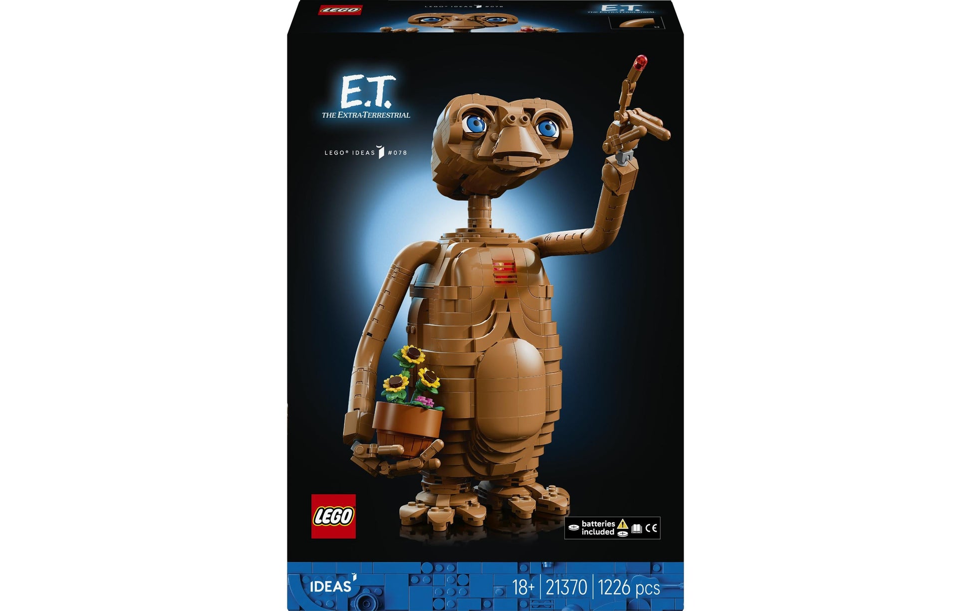 LEGO Ideas 21370 Set – 1'226-teilig – 38,2×9,4×26,2 cm – ab 18 Jahren – Batterien: 2× LR41