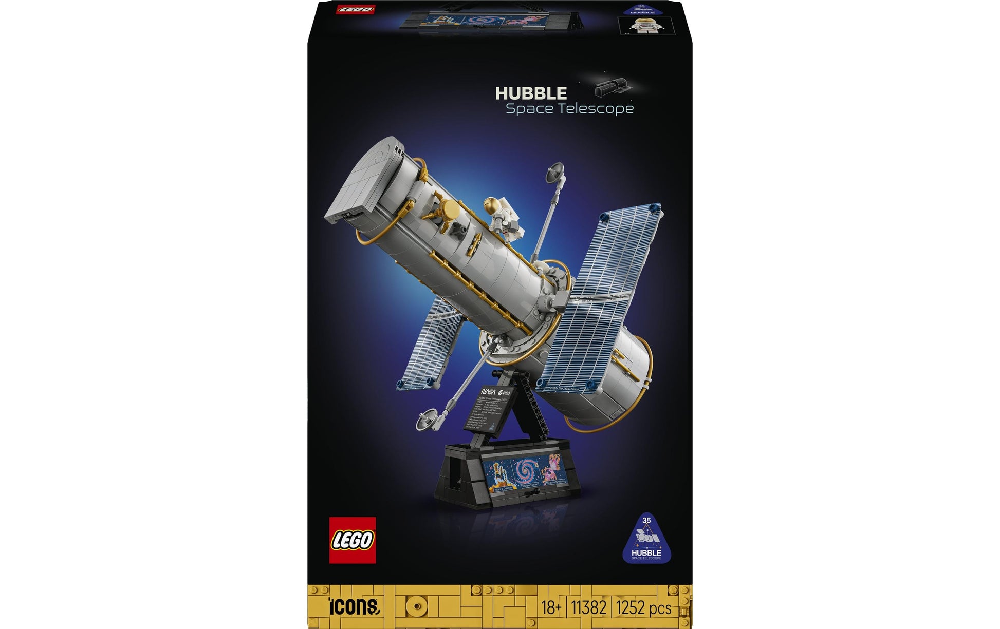 LEGO Icons 11382 Set – Weltraum – 1252 Teile – 43,2 × 11,8 × 28,2 cm – ab 18 Jahren