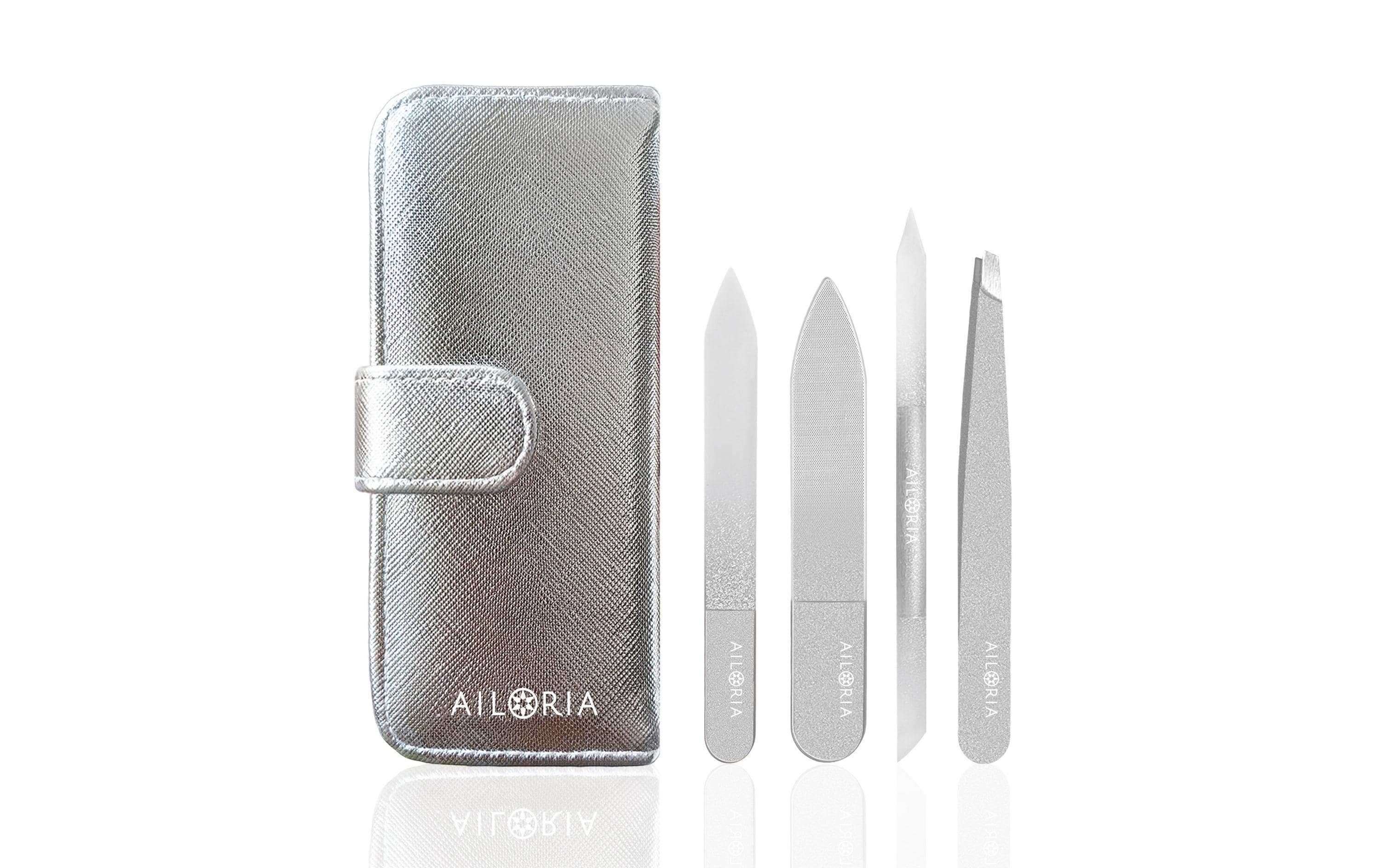 Ailoria Nagelfeilenset im Etui – Silber