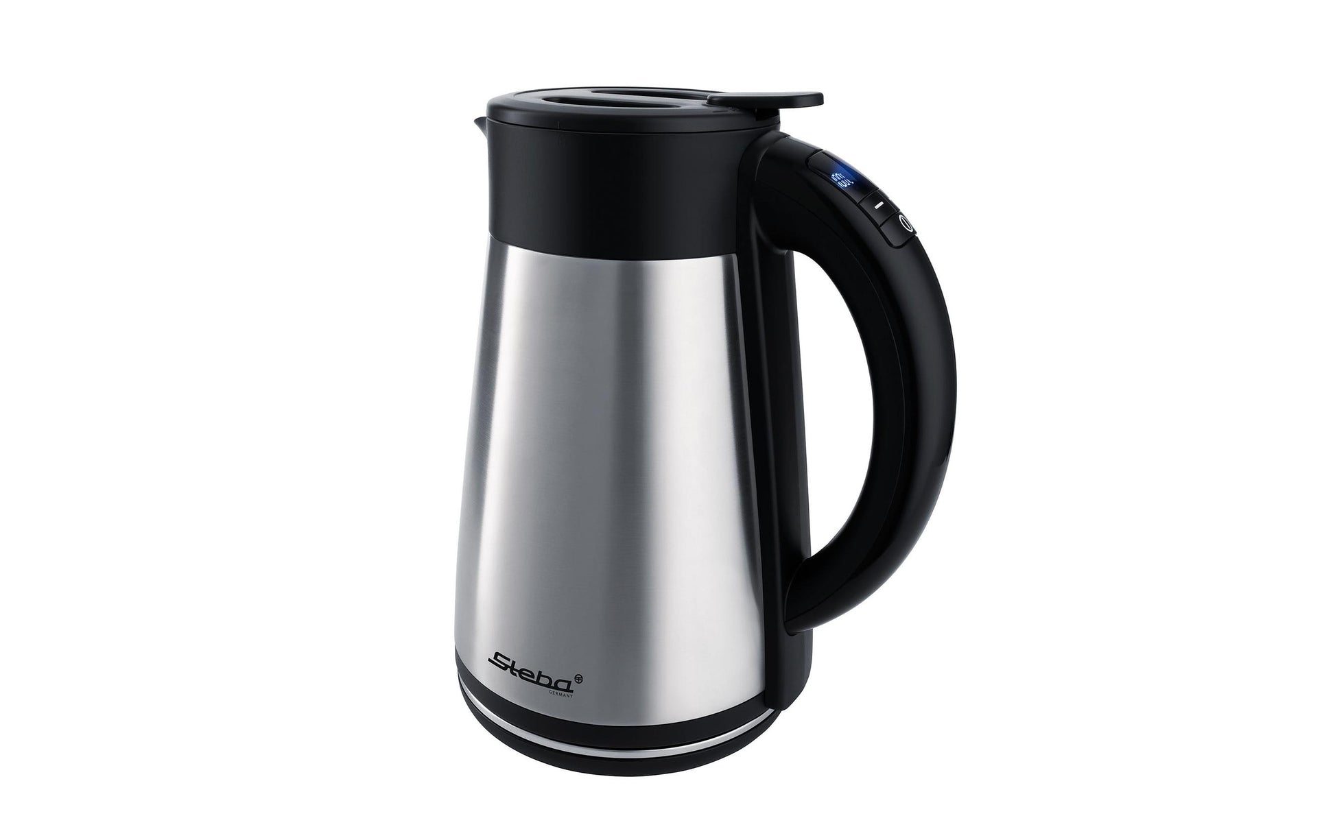 Steba Wasserkocher WK 31 – 1,5 l, Edelstahl, Temperaturwahl, Warmhaltefunktion, 2200 W, 360°-Sockel