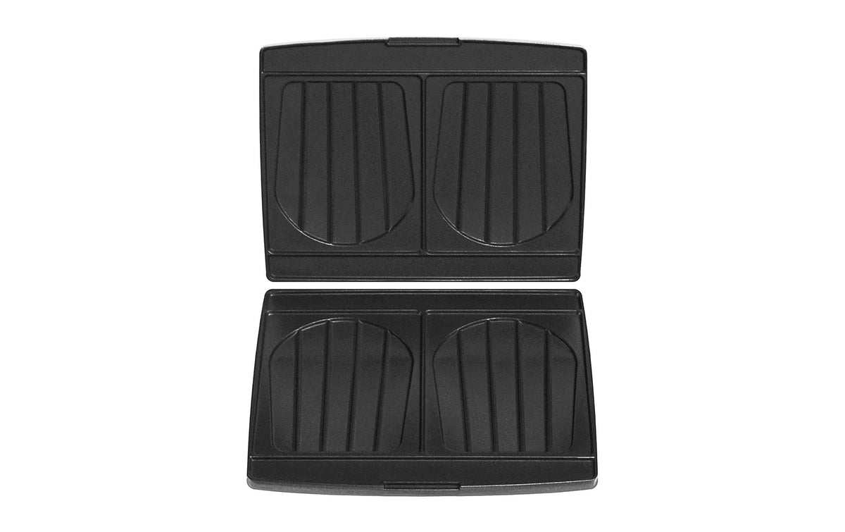 Fritel Toaster-Zubehör – Sandwichplatten – 26,5 × 20 cm – für alle CW-Kombigeräte – Aluminium, Schwarz
