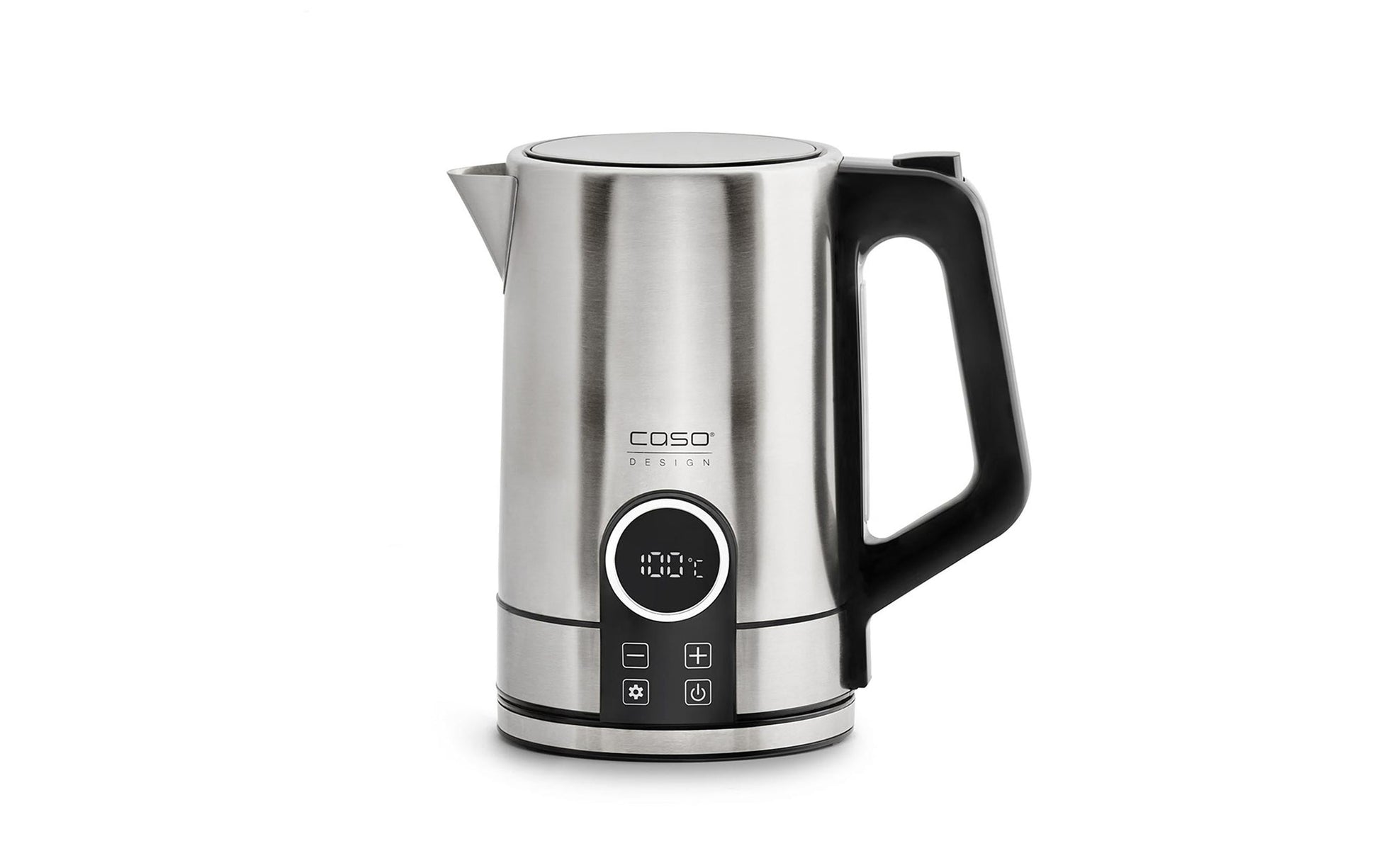 Caso Wasserkocher WK 2200 – 1,7 l, Edelstahl, Temperaturwahl, Warmhaltefunktion, 2200 W