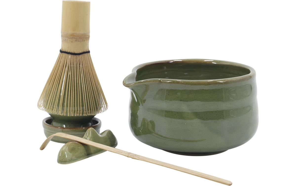 Chic Antique Matcha-Set – 6-teiliges Set, 350 ml, Steingut, Grün