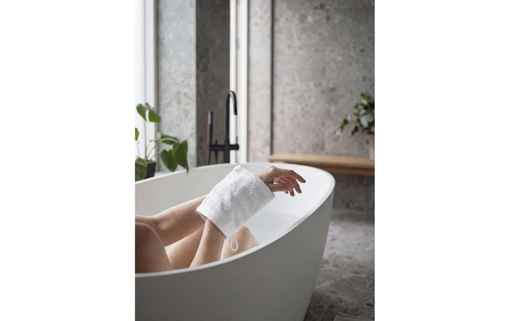 Zone Denmark Waschlappen Sauna – 21×15,5 cm, Baumwolle, Weiss