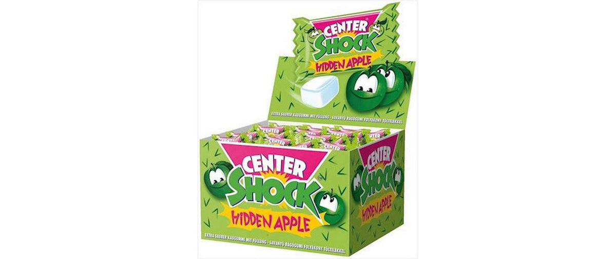 Center Shock Kaugummi – Grüner Apfel – 100 × 2 g
